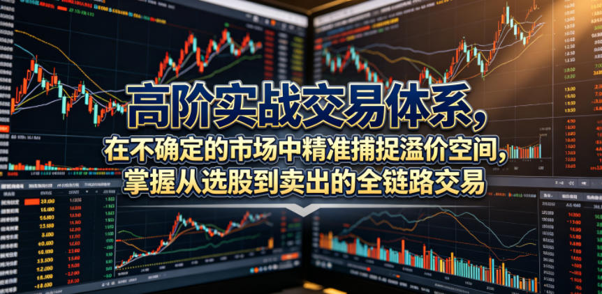 高阶实战交易体系，在不确定的市场中精准捕捉溢价空间，掌握从选股到卖出的全链路交易心法(更新6月)-资源站