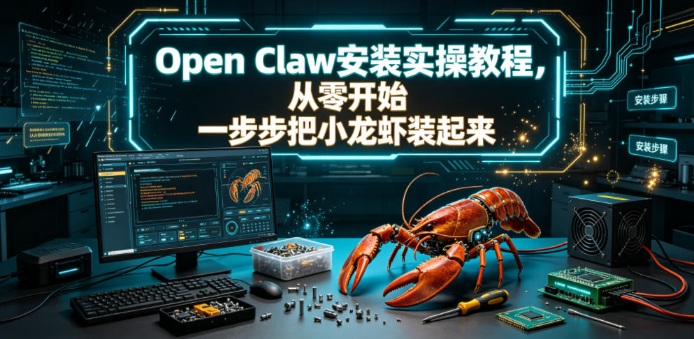 Open Claw安装实操教程，从零开始一步步一步步把小龙虾装起来-资源站