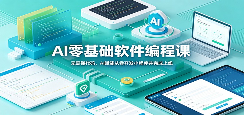 AI零基础软件编程课：无需懂代码，AI赋能从零开发小程序并完成上线-资源站