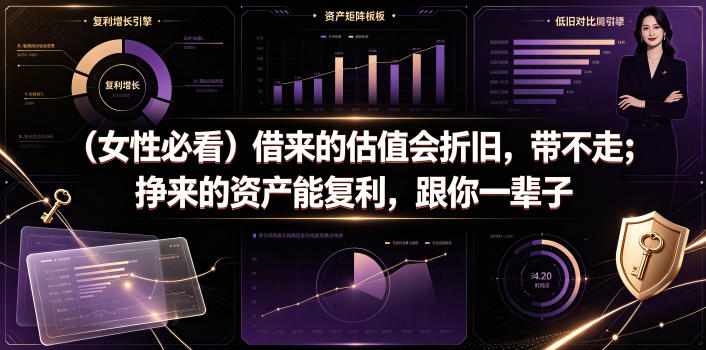 付费文章：(女性必看)借来的估值会折旧，带不走；挣来的资产能复利，跟你一辈子-资源站