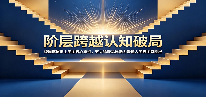 阶层跨越认知破局：读懂底层向上突围核心真相，五大稀缺品质助力普通人突破固有圈层-资源站
