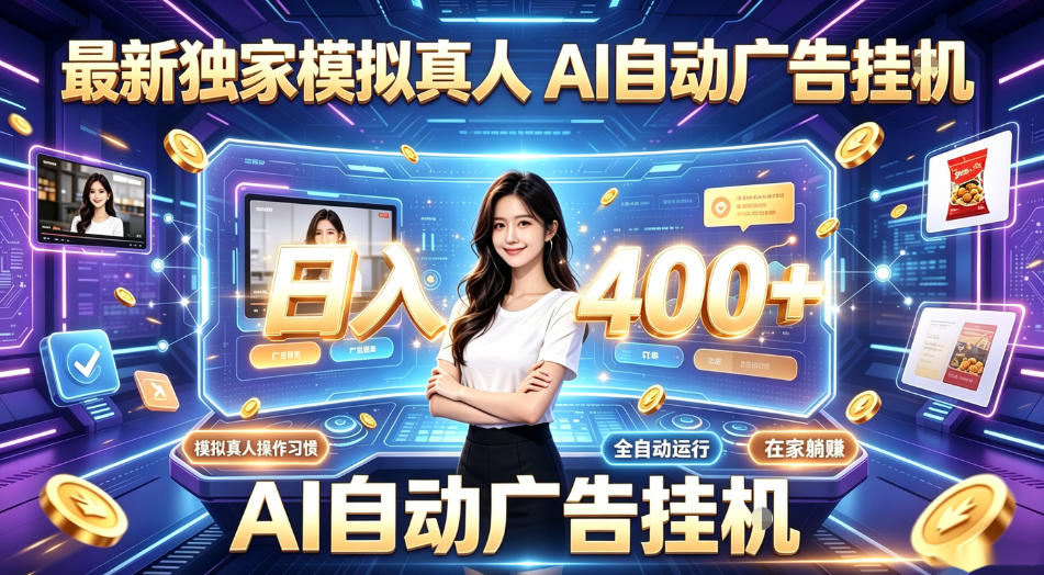 最新独家模拟真人，AI自动挂号挂G，日入400+，全程全自动运行，无需人工【揭秘】-资源站