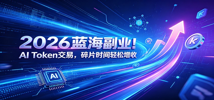 2026蓝海副业！AI Token交易，碎片时间轻松增收-资源站
