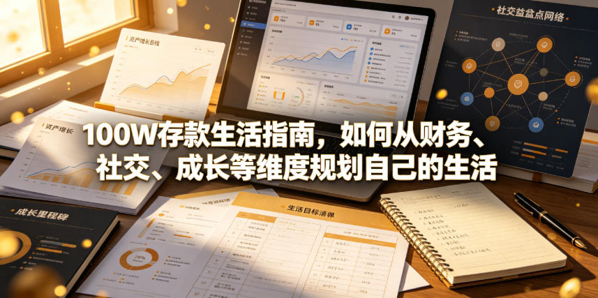 付费文章：100W存款生活指南，如何从财务、社交、成长等维度规划自己的生活-资源站