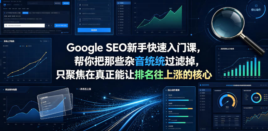 Google SEO新手快速入门课，帮你把那些杂音统统过滤掉，只聚焦在真正能让排名往上涨的核心动作【原创双语字幕】-资源站